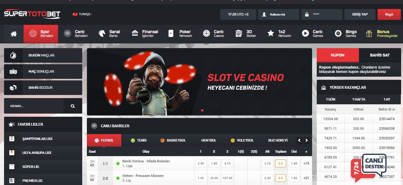 Supertotobet Casino Oyunları Nelerdir